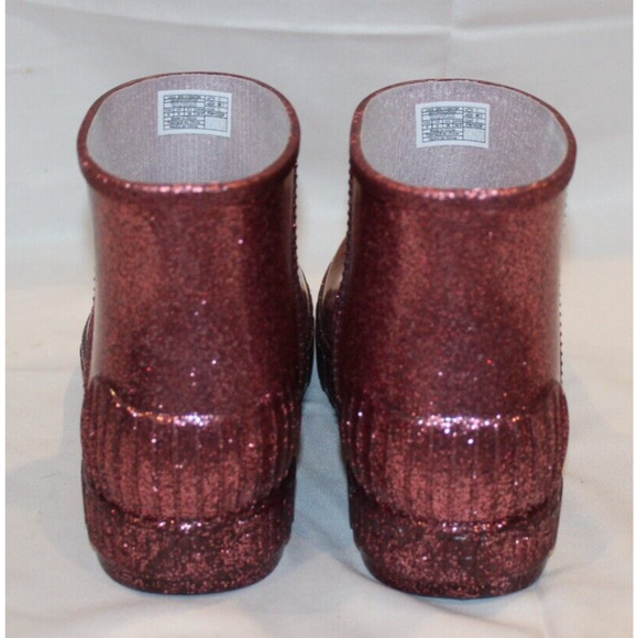 UGG WOMEN'S DRIZLITA WATERPROOF RAIN BOOTS PINK GLITTER‎ YOUTH 5 6 WOMEN'S 7 8 - Picture 6 of 6
